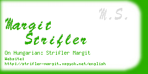 margit strifler business card